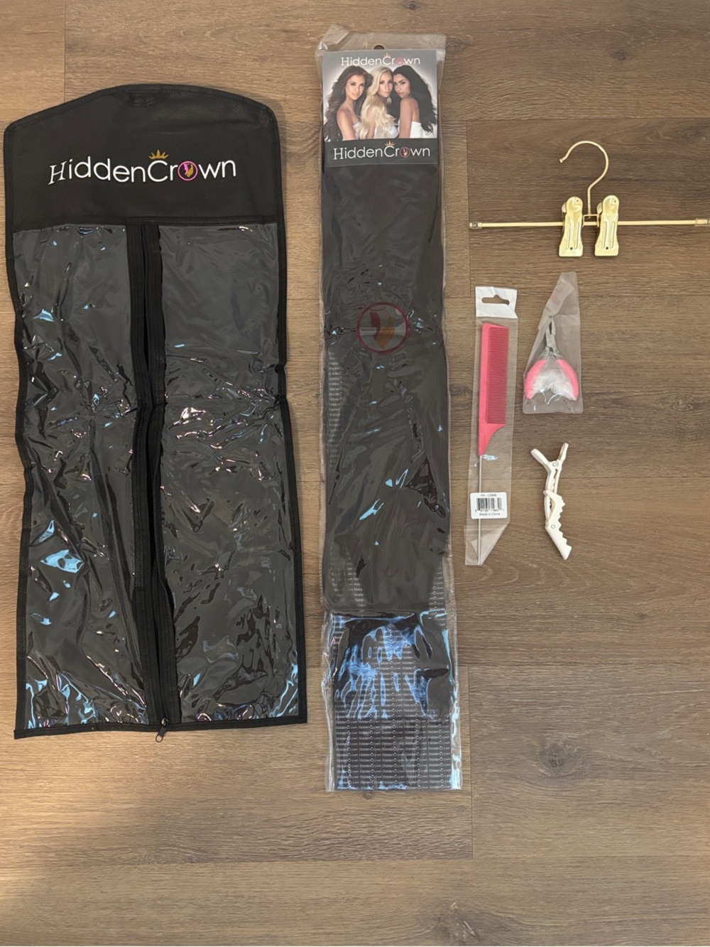 Hidden Crown 24” inch Virgin Halo Style Extensions NWT